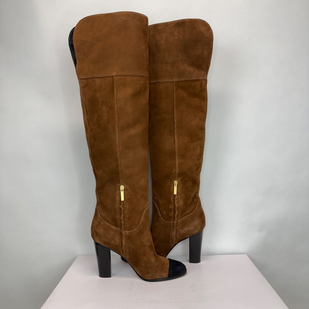 New Veronica Beard Conrad Cap Toe Over the Knee Boot Sz 9 - Picture 12 of 15